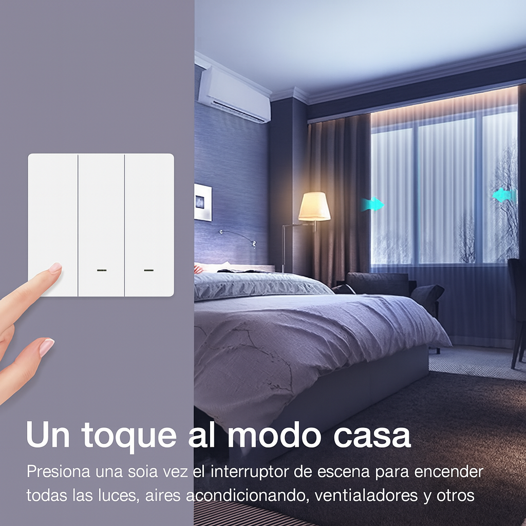 Interruptor inteligente WIFI 3 botones