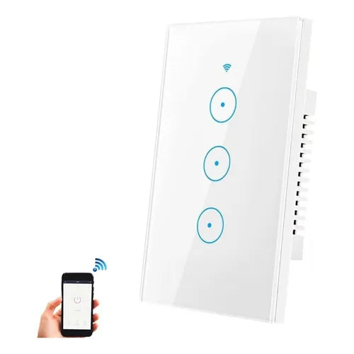 Interruptor tactil 3 botones WIFI Tuya Smart BLANCO