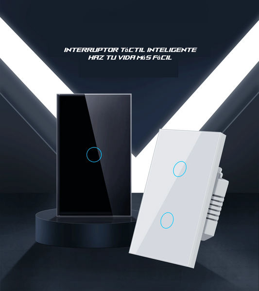 Interruptor tactil 3 botones WIFI Tuya Smart BLANCO